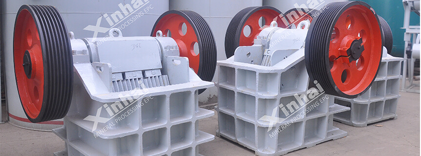 A picture shows a jaw crusher used in a copper processing plant.jpg